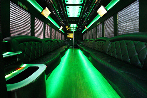 party bus dance flooring